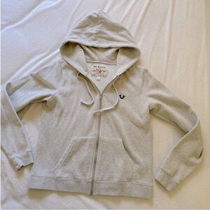 True religion gray zip up🩶